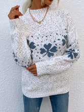 Load image into Gallery viewer, Women&#39;s Snowflake Christmas Sweater with Mock Neck in 5 Colors S-L - Wazzi&#39;s Wear