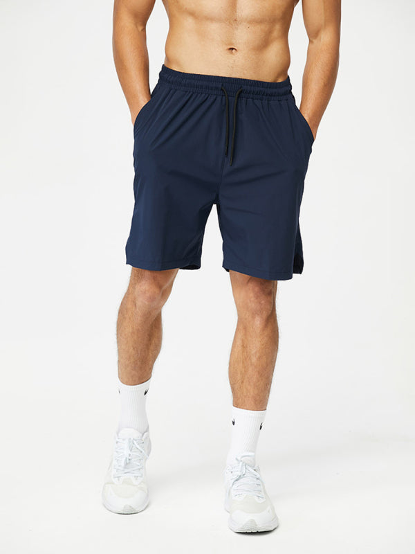 Men's Athletic Drawstring Shorts with Pockets in 4 Colors M-3XL - Wazzi's Wear