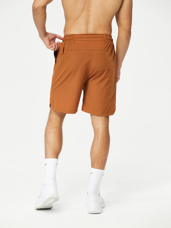 Men's Athletic Drawstring Shorts with Pockets in 4 Colors M-3XL - Wazzi's Wear