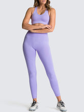 Load image into Gallery viewer, Women&#39;s Athletic Top and High Waist Legging Two-Piece Set in 13 Colors S-L