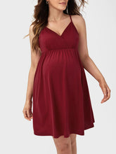 Load image into Gallery viewer, Casual Solid V-Neck Maternity Dress