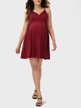 Load image into Gallery viewer, Casual Solid V-Neck Maternity Dress