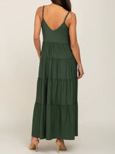 Load image into Gallery viewer, Maternity V-Neck Sleeveless Maxi Dress with Side Pockets - Wazzi&#39;s Wear