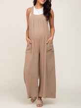 Load image into Gallery viewer, Khaki Maternity Overalls with Pockets S-XL