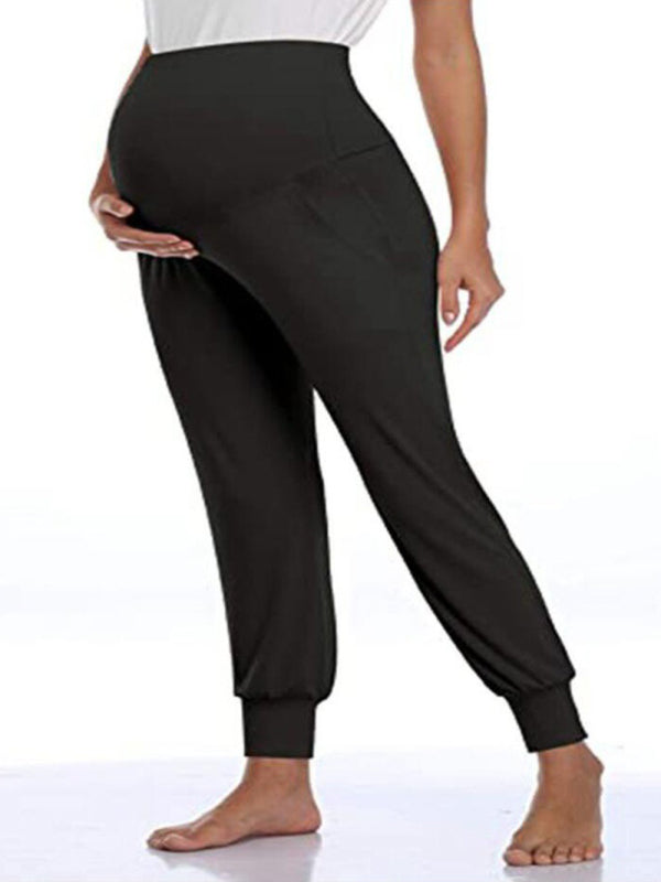 Maternity High Waist Sweatpants in 2 Colors S-2XL - Wazzi's Wear