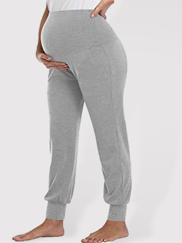 Maternity High Waist Sweatpants in 2 Colors S-2XL - Wazzi's Wear