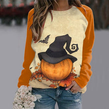 Load image into Gallery viewer, Women&#39;s Halloween Long Sleeve Sweatshirt in 5 Patterns Sizes 4-18