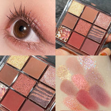 Load image into Gallery viewer, 9 Color Eyeshadow Makeup Palette in 5 Colors