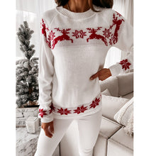 Load image into Gallery viewer, Women’s Christmas Long Sleeve Knit Sweater in 3 Colors S-XXL - Wazzi&#39;s Wear