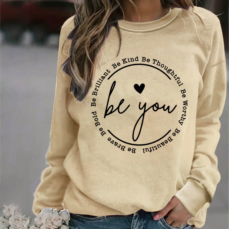 Women’s Be Kind Be You Long Sleeve Sweatshirt in 5 Colors Sizes 4-12 - Wazzi's Wear