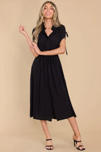 Load image into Gallery viewer, Women&#39;s Solid Midi Short Sleeve Dress with Drawstring and Pockets in 4 Colors Sizes 4-18
