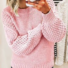 Load image into Gallery viewer, Women&#39;s Thick Knit Long Sleeve Sweater in 5 Colors Sizes 4-16 - Wazzi&#39;s Wear