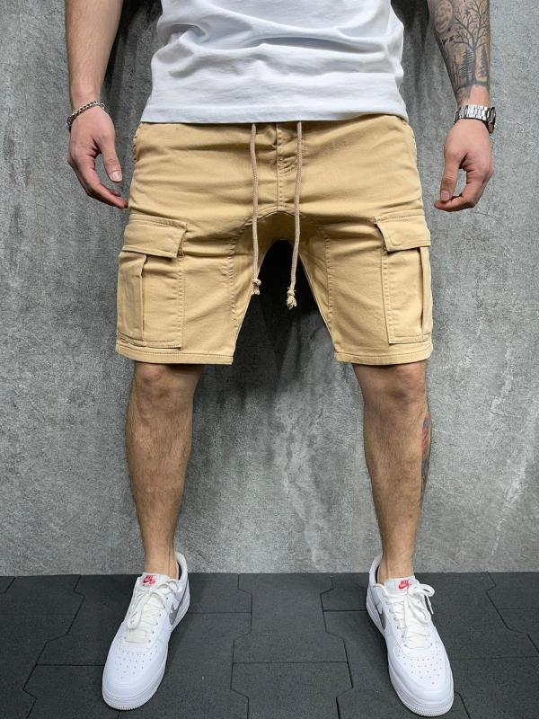 Men’s Multi-Pocket Cargo Shorts in 4 Colors Sizes 34-42 - Wazzi's Wear