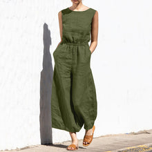 Load image into Gallery viewer, Women’s Solid Sleeveless Jumpsuit with Pockets in 9 Colors Sizes 4-30