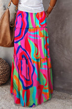 Load image into Gallery viewer, Women’s Bohemian High Waist Maxi Skirt in 8 Colors Sizes 4-16
